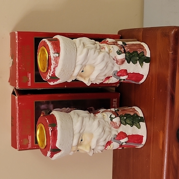 Vintage Santa Candle Stick Holders - Picture 4 of 4